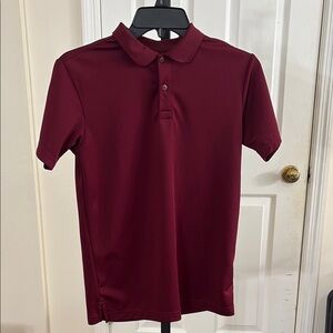 Boys Burgundy Polo Shirt